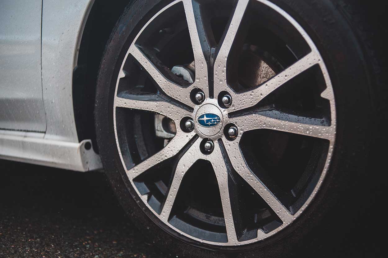 Alloy wheel Subaru car for sale in used car dealership