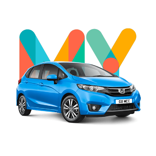 Colourful my car credit behind red Renault purchased using bad credit car loan