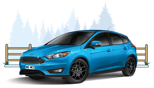 Blue Ford Fiesta bought with personal car loan