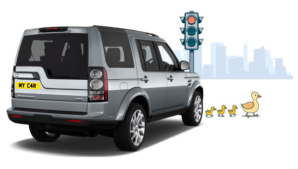 Grey Landrover Discover bought on personal contract hire