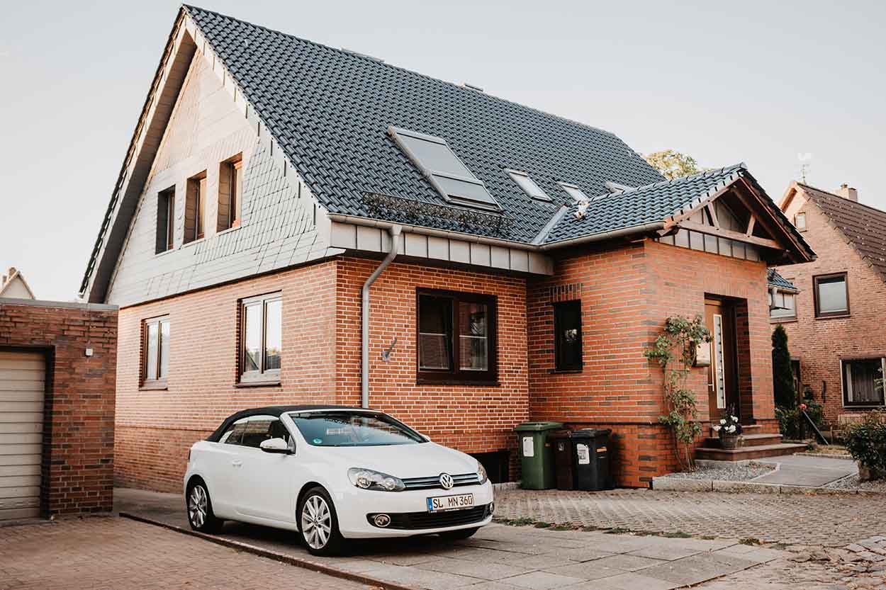 roadworthy car outside house during coronavirus lockdown