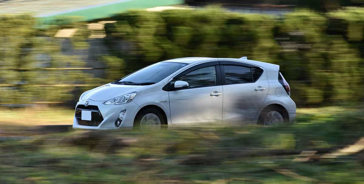 Hybrid car driving near fields