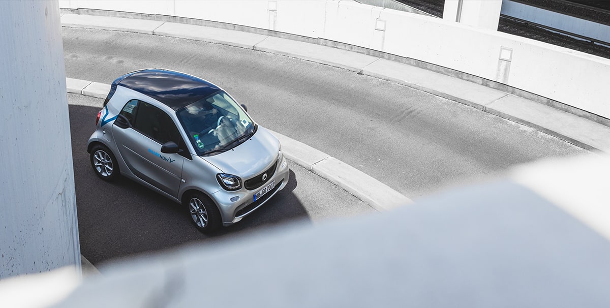 Smart car driving in the city