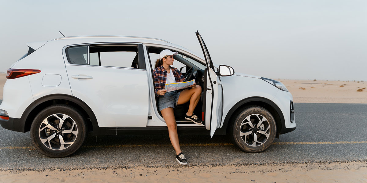 Car parked by the side of the road