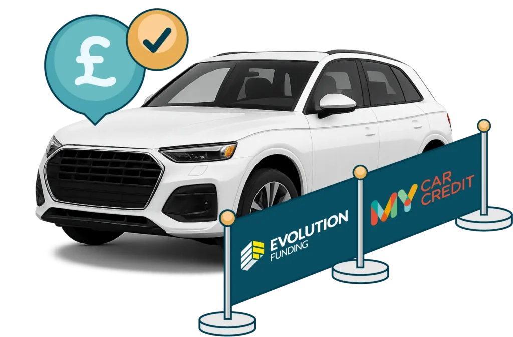 My Car Credit's car with banner