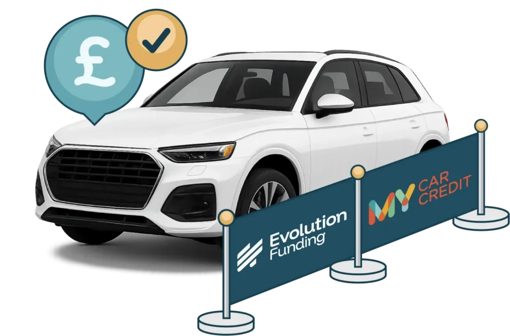 My Car Credit's car with banner